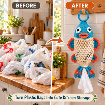 🔥Last Day 50% OFF - Crochet Animal Bag Holder DIY Kit – Cute & Functional Hanging Storage Craft Kit(📦Buy 2 Free Shipping)
