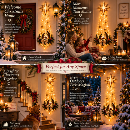 ✨ Last Day – 50% OFF! ✝️ Bethlehem Star of Faith – Lighted Nativity Wall Decor